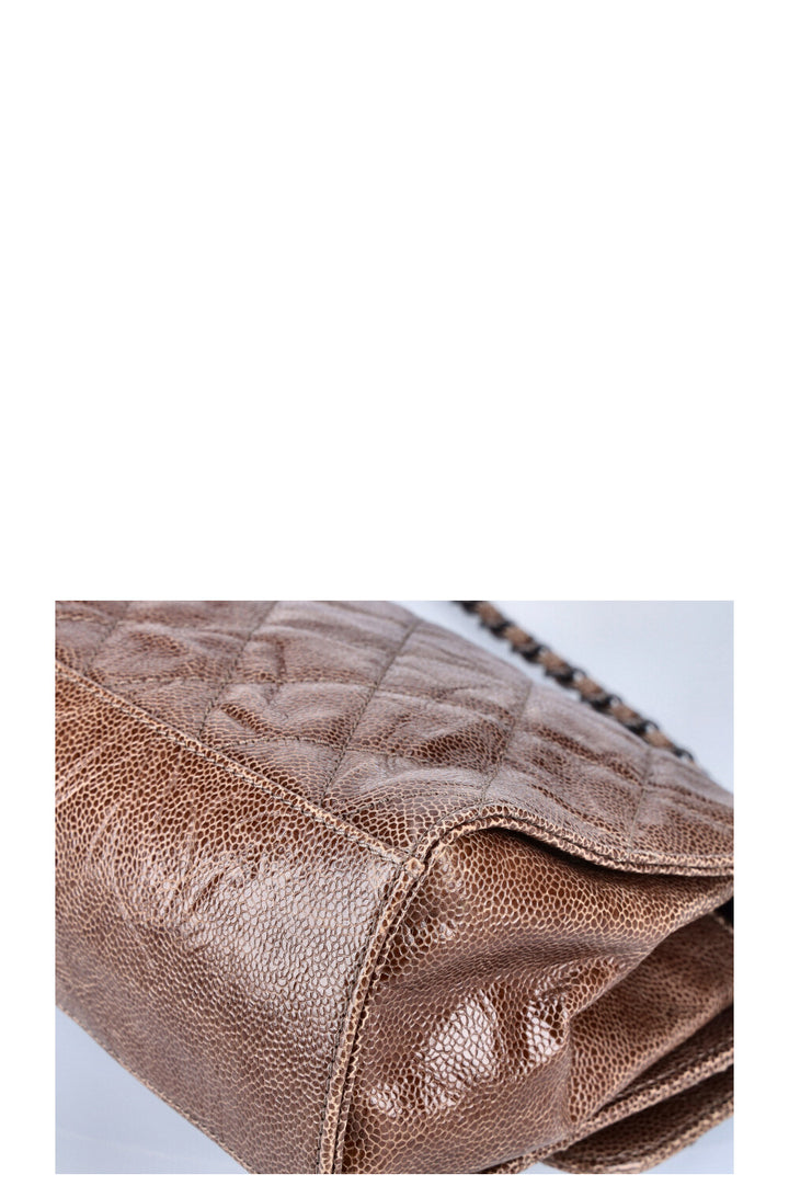 CHANEL Single Flap Bag Glazed Caviar 2014