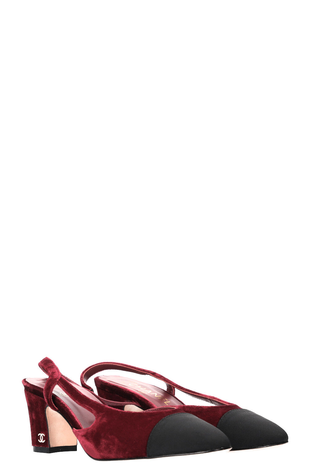 Chanel Slingbacks Bordeaux