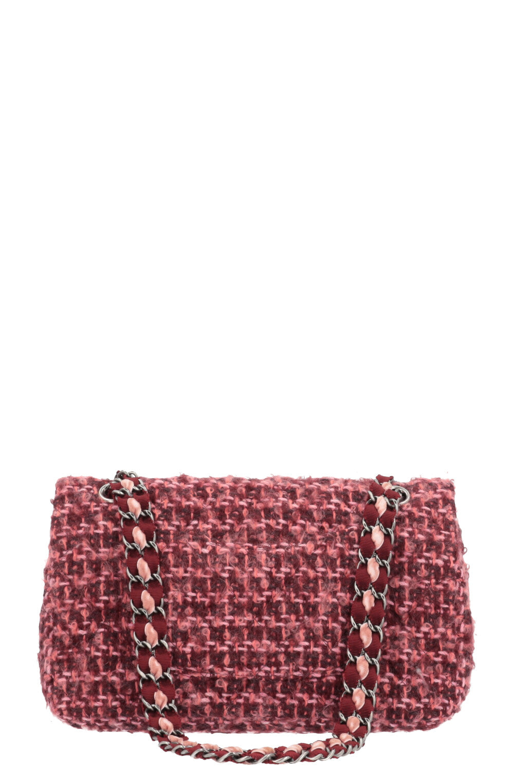 Chanel Red Tweed Double Flap Bag – SFN