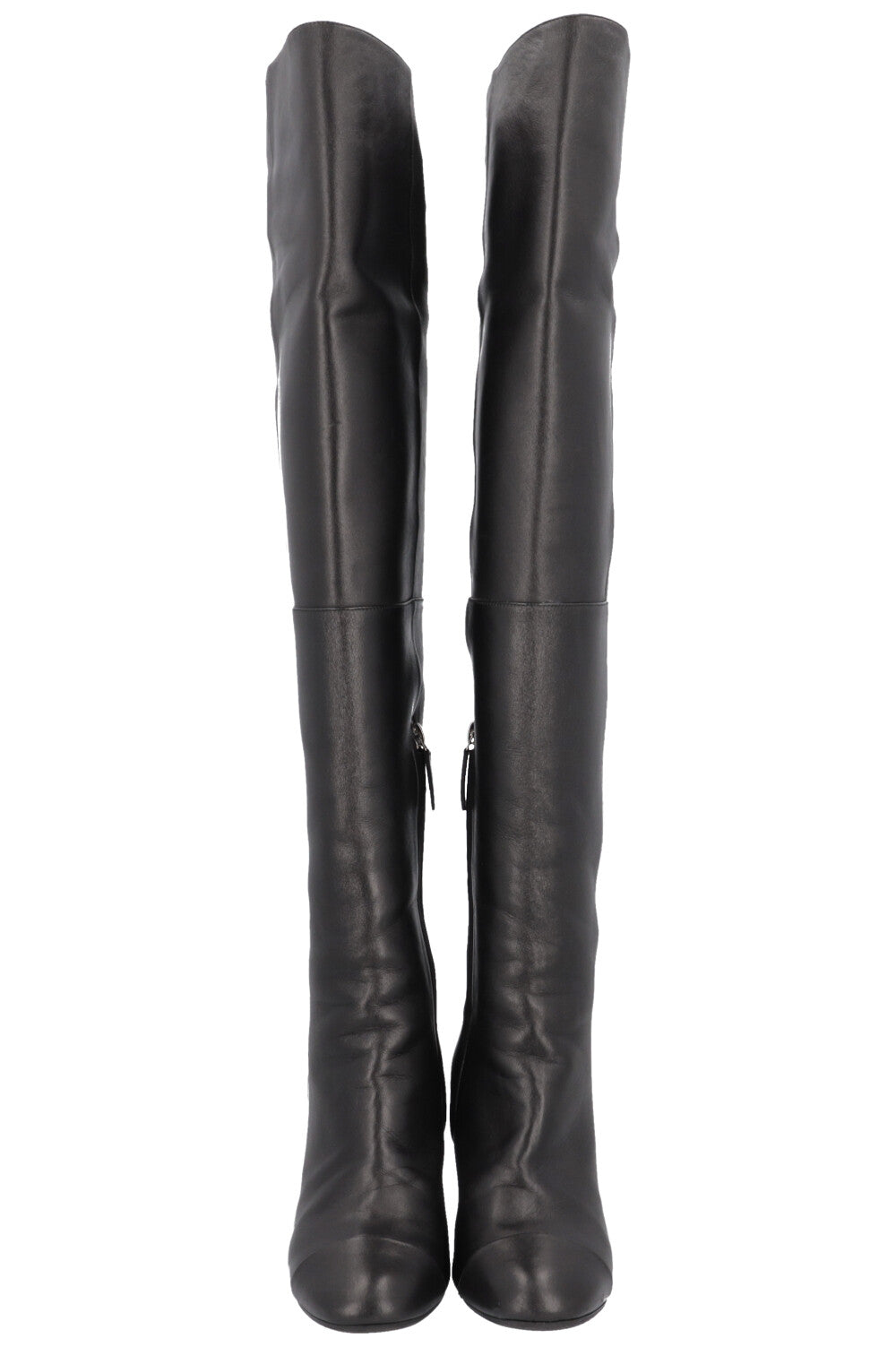 CHANEL Thigh High CC Boots