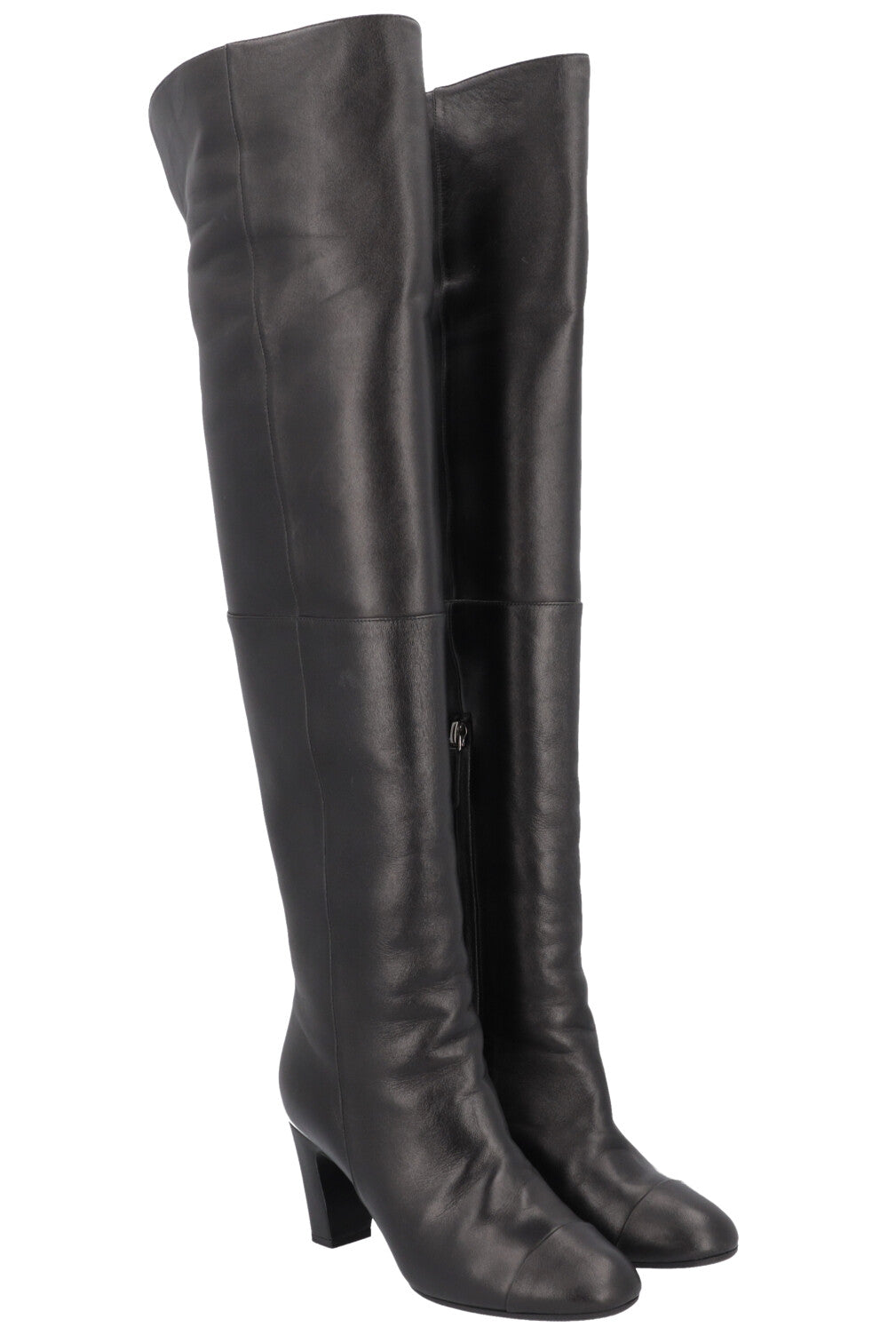 Chanel Thigh High Boots Black