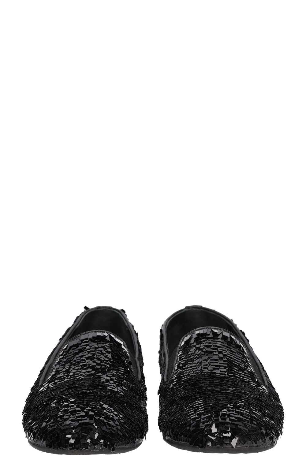CHANEL Ballerines Paillettes Noir