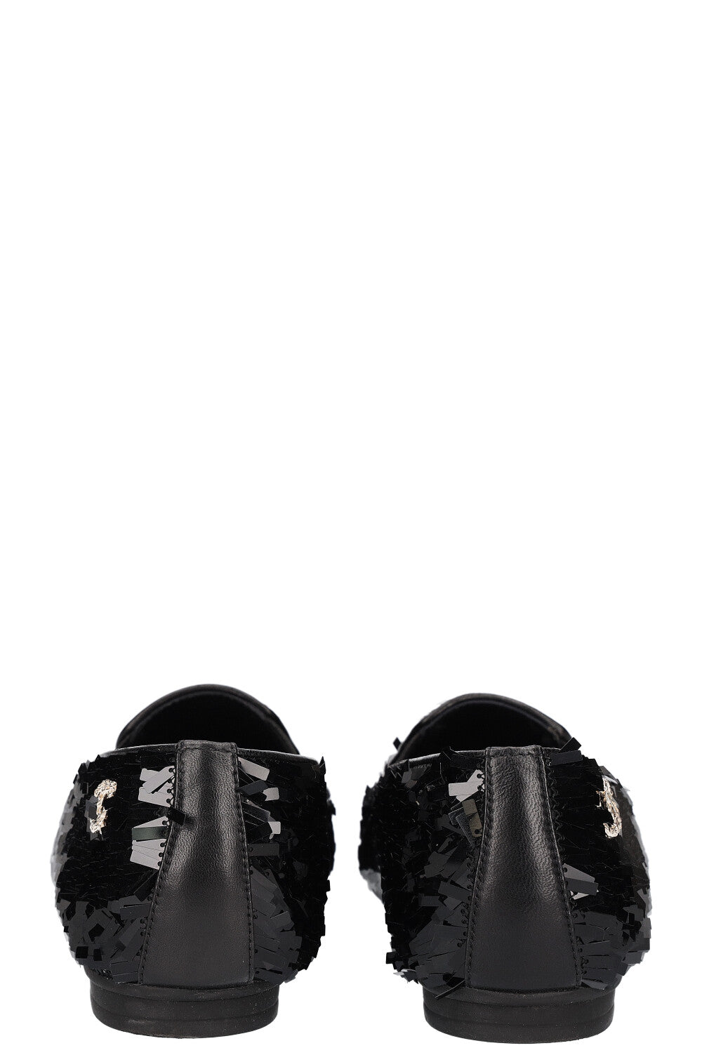 CHANEL Ballerines Paillettes Noir