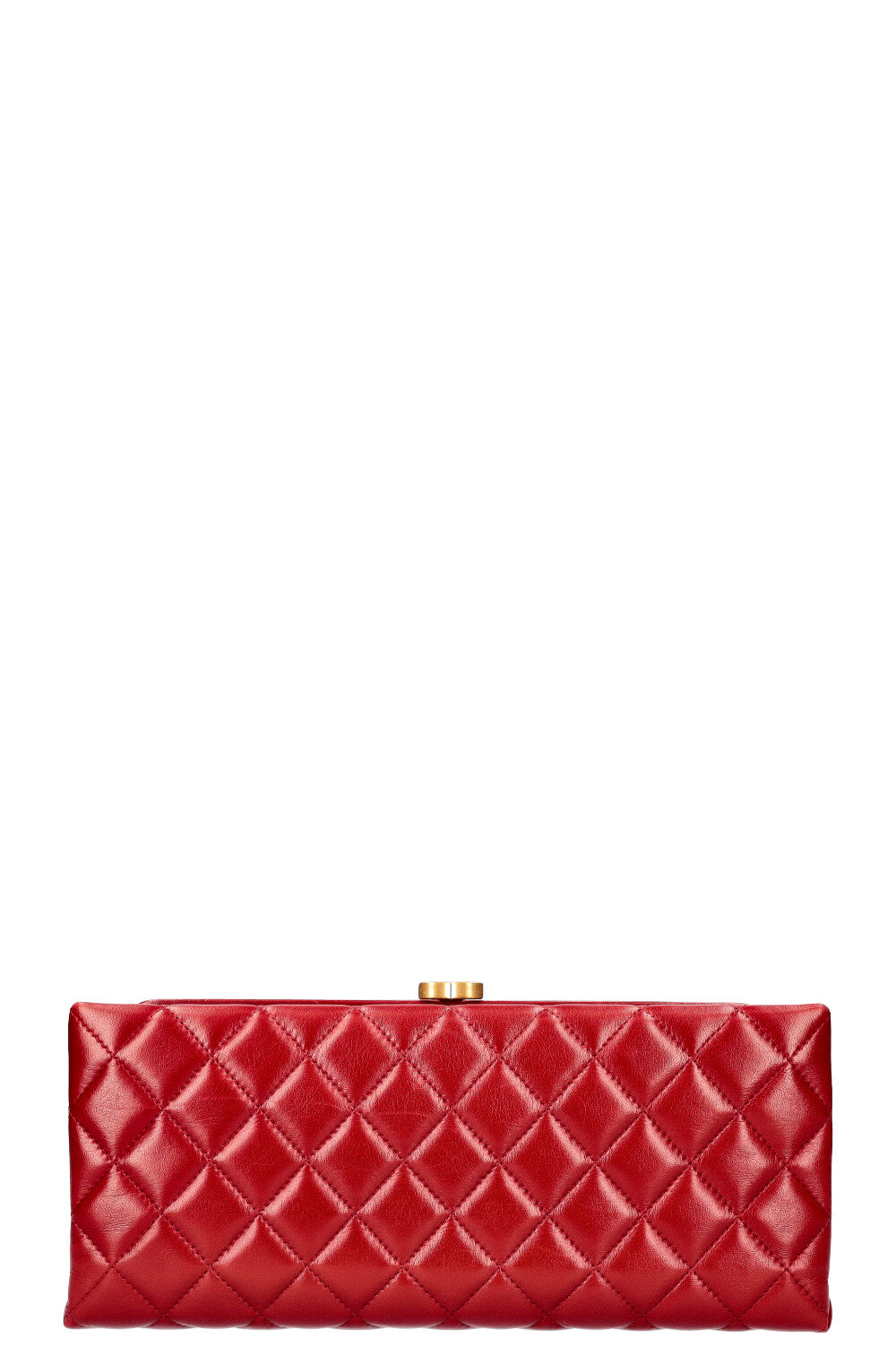 CHANEL Clutch Quilted Red