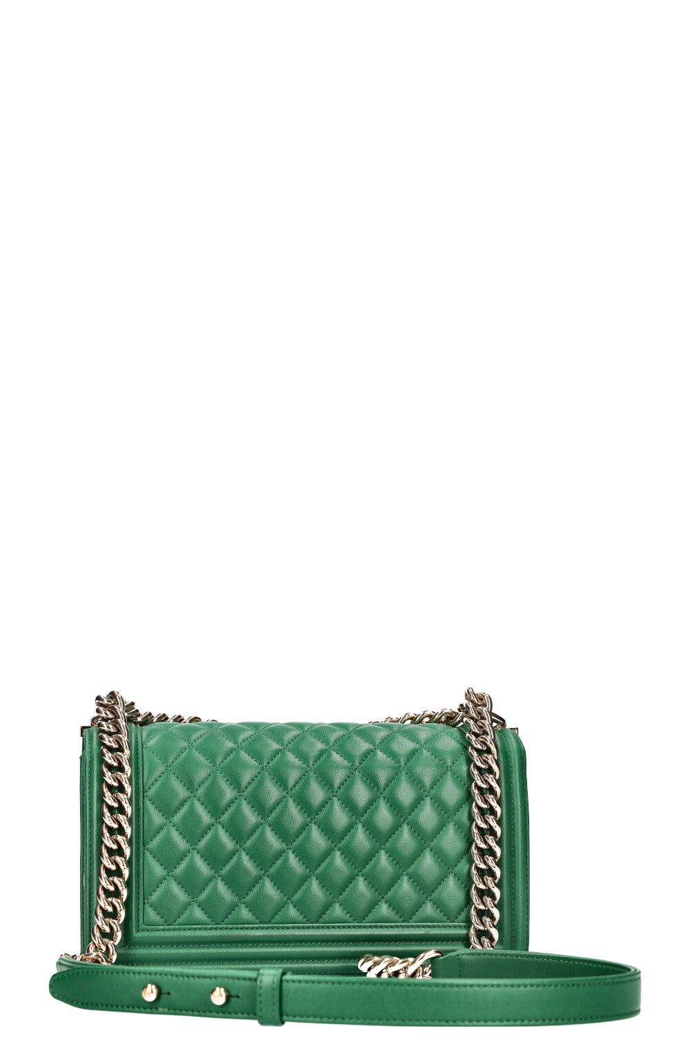 CHANEL Boy Bag Medium Green REAWAKE