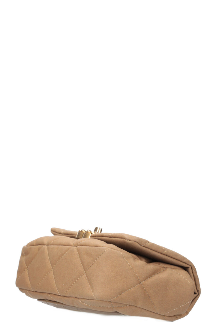 CHANEL 19 Belt Bag Canvas Khaki