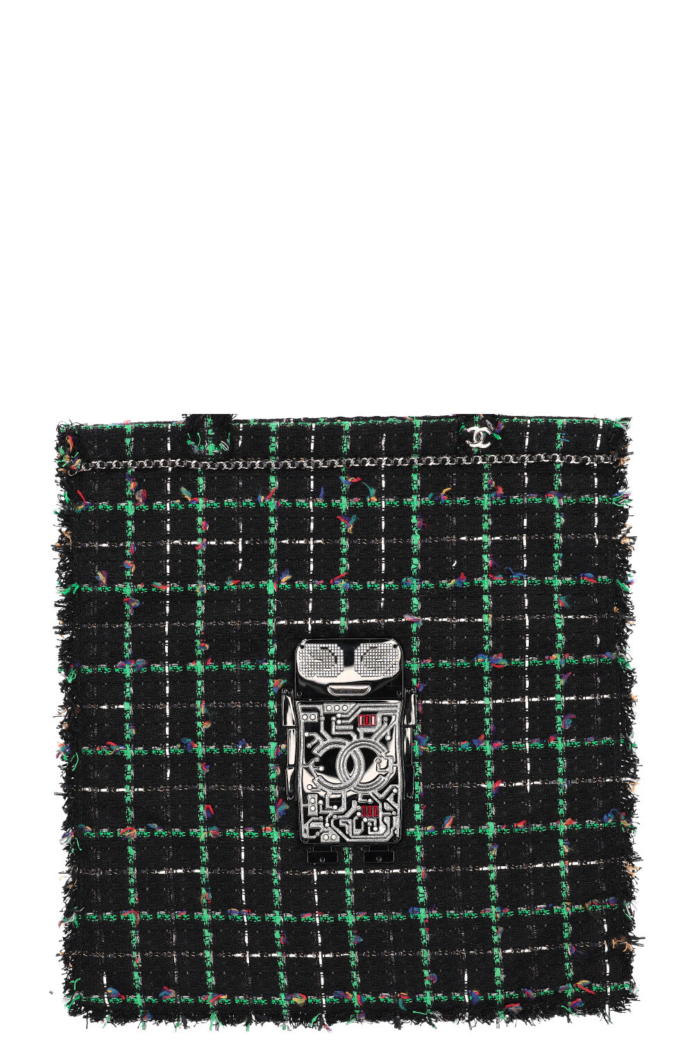 CHANEL robot tweed tote