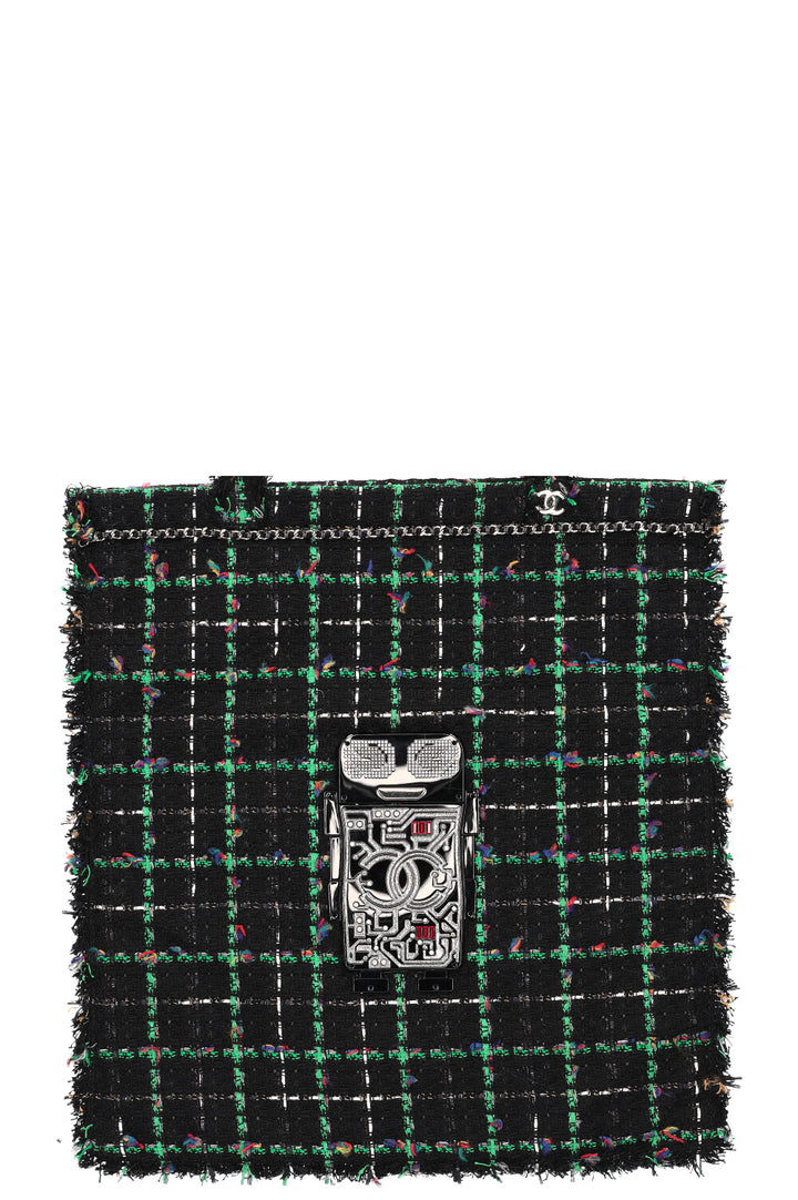CHANEL robot tweed tote