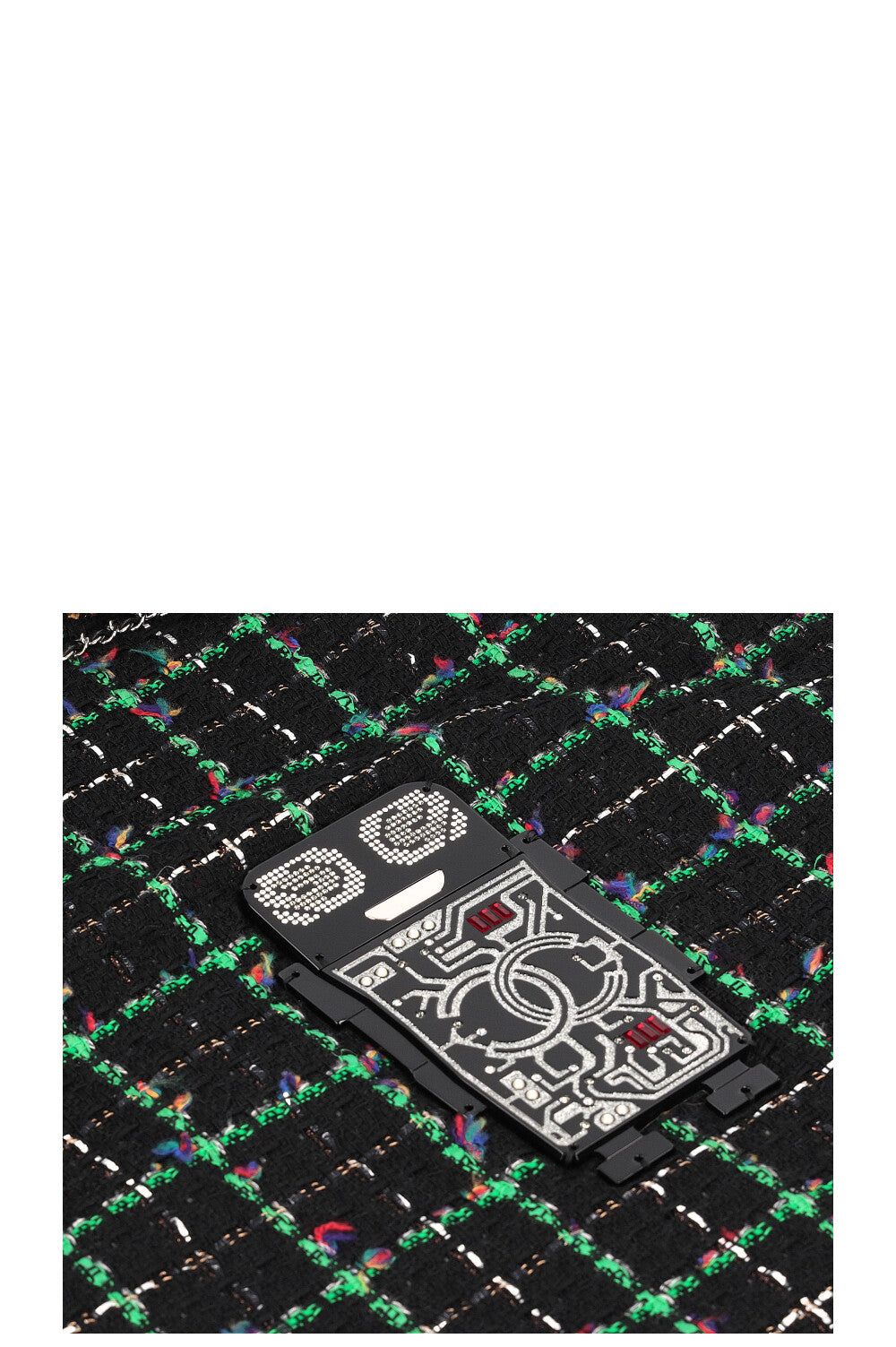 CHANEL robot tweed tote