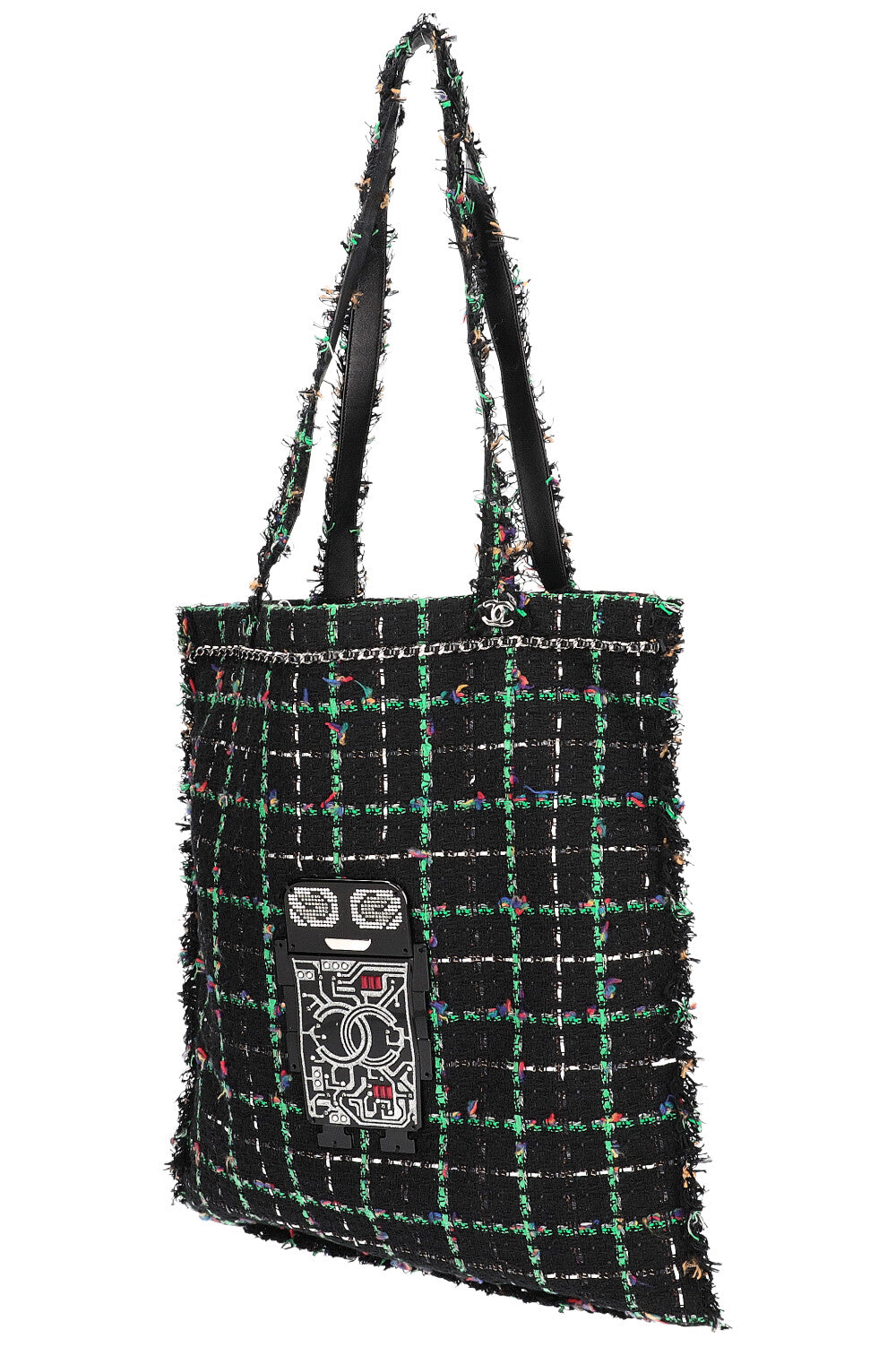 Chanel shopping bag discount tweed