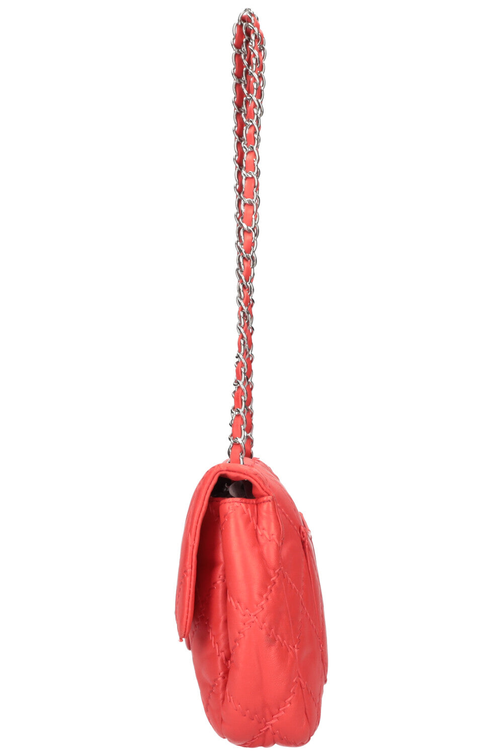 CHANEL Single Flap Bag Red