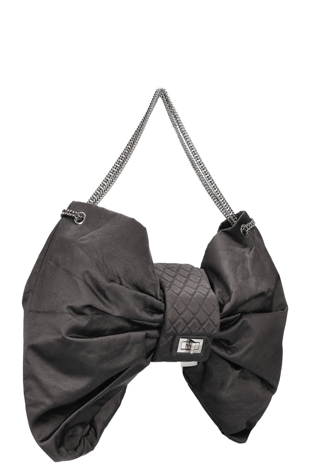 CHANEL Grand Sac Noeud Satin Noir