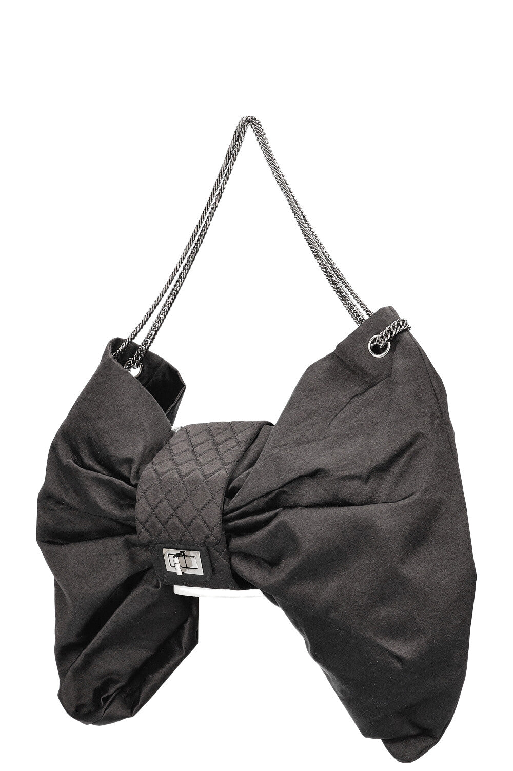 CHANEL Grand Sac Noeud Satin Noir