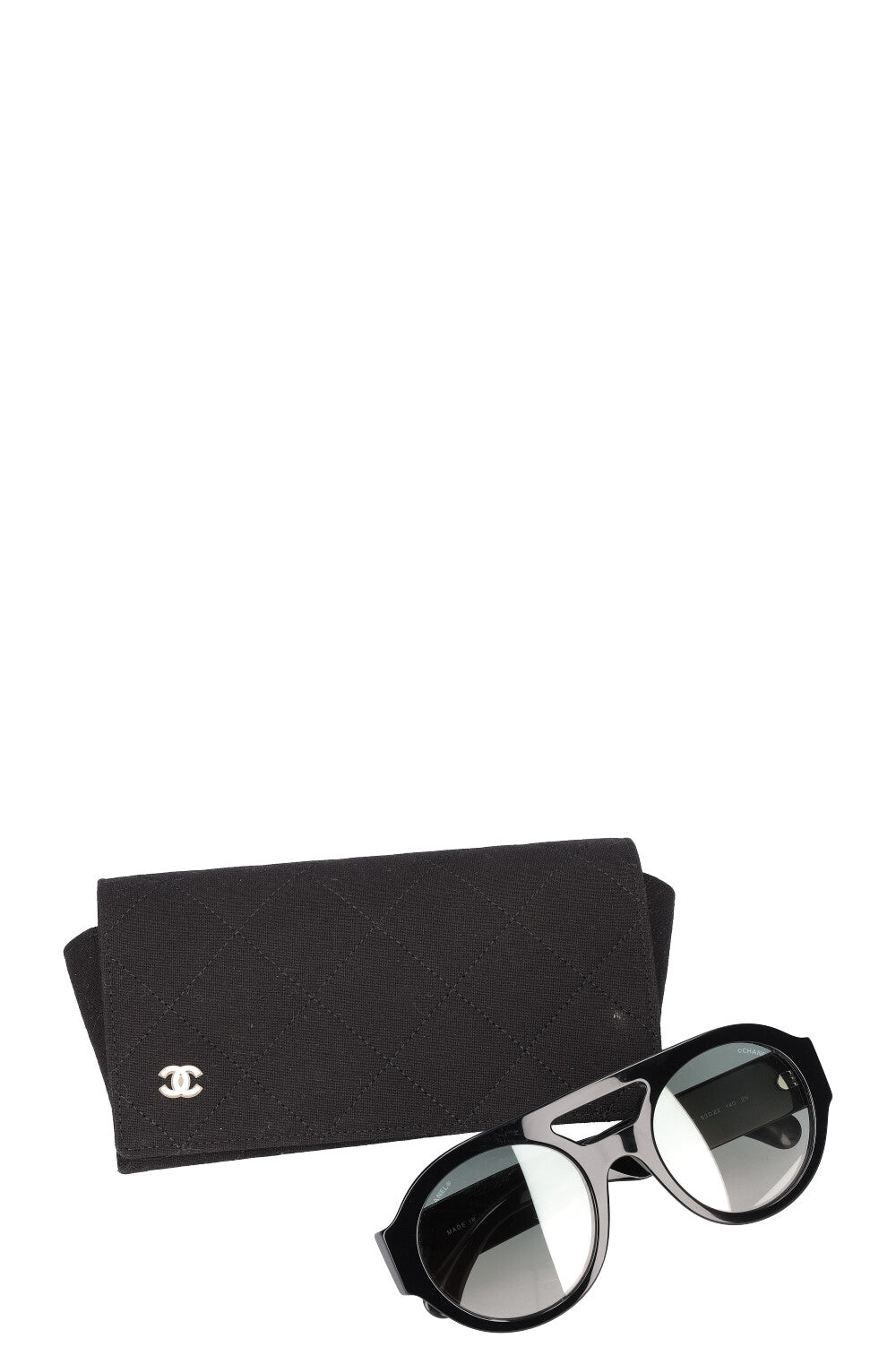 小物 CHANEL sunglasses coco y2k BLACK case Chanel Coco Mark Sunglasses Y2K Blue Lens Sunglasses Black