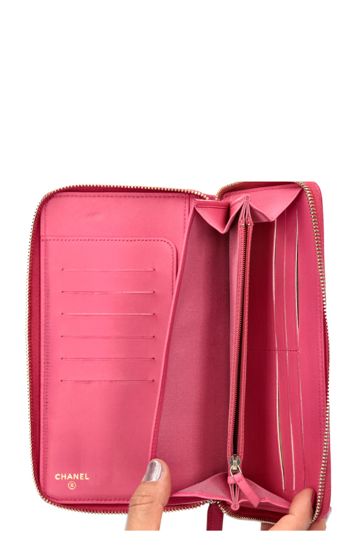 CHANEL Organizer Wallet Pink