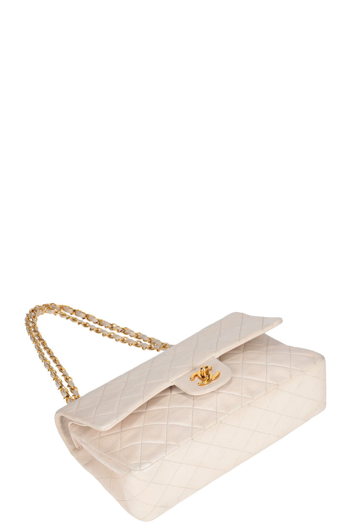 CHANEL Double Flap Bag White