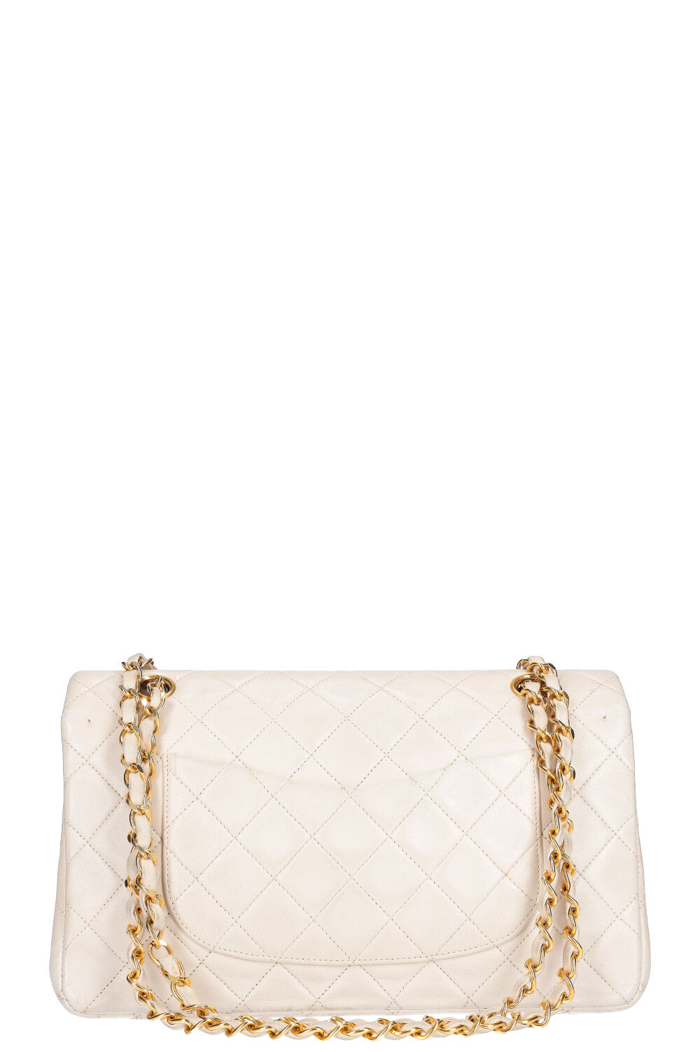 CHANEL Double Flap Bag White