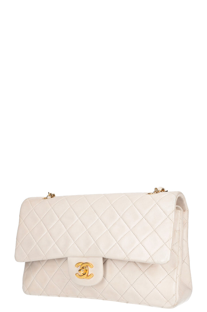 CHANEL Double Flap Bag White