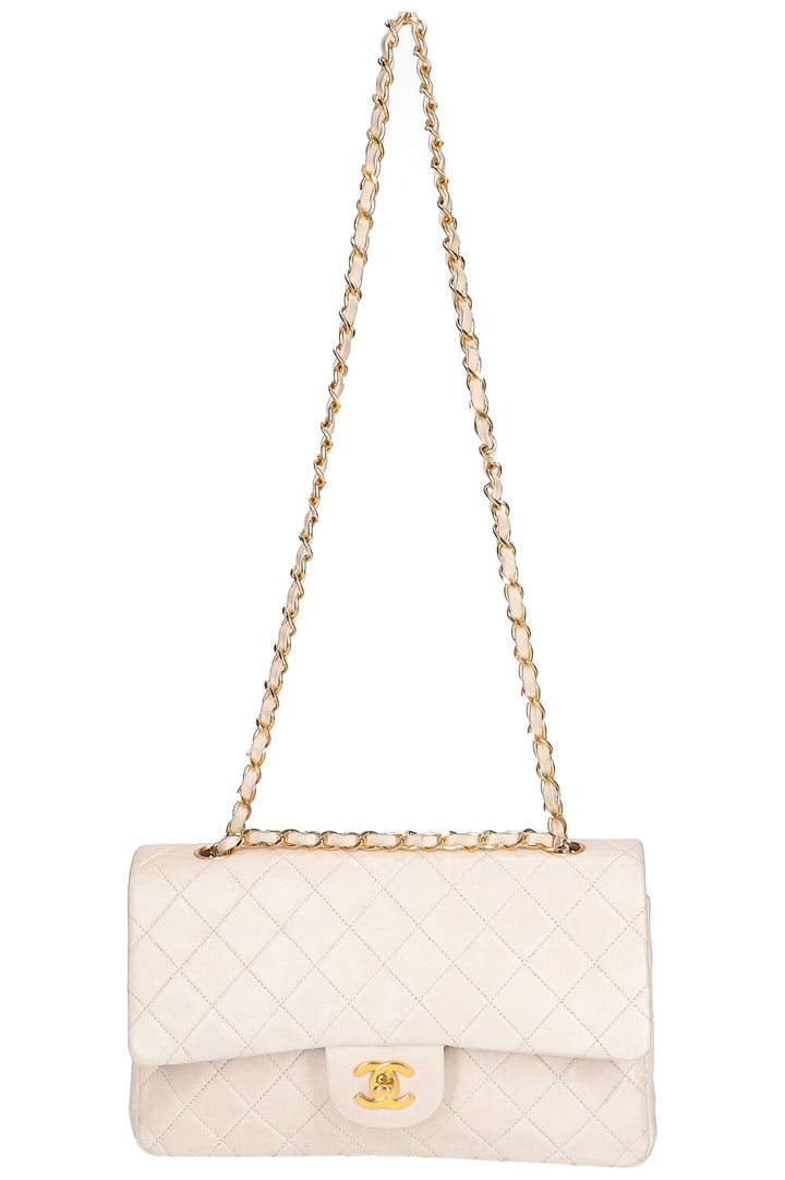 CHANEL Double Flap Bag White