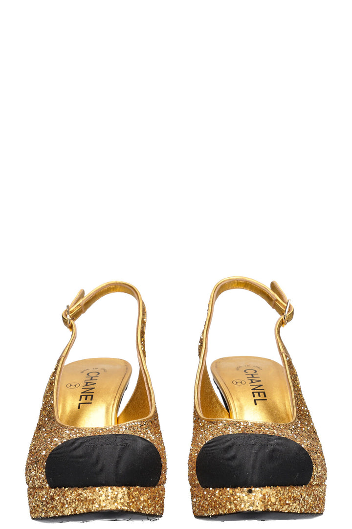 CHANEL Platform Slingbacks