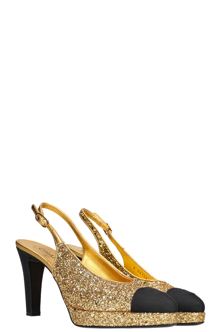 CHANEL Platform Slingbacks