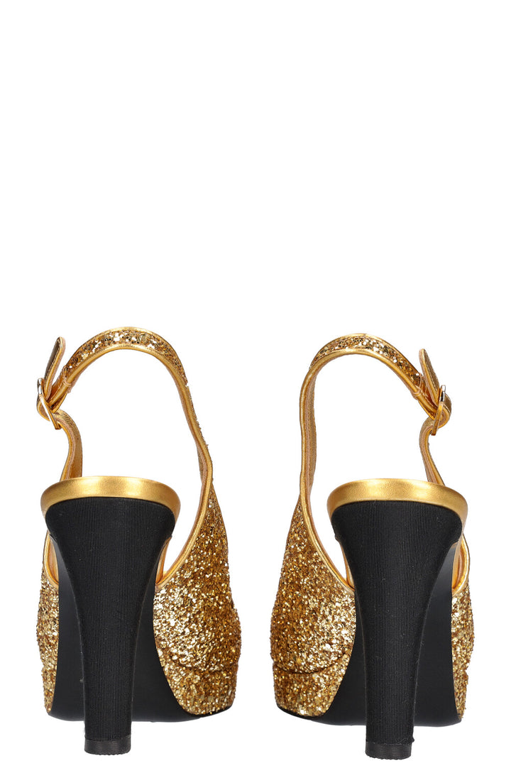 CHANEL Platform Slingbacks