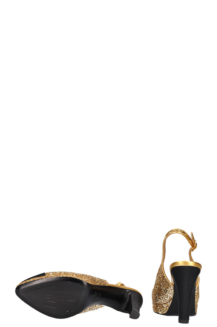 CHANEL Platform Slingbacks