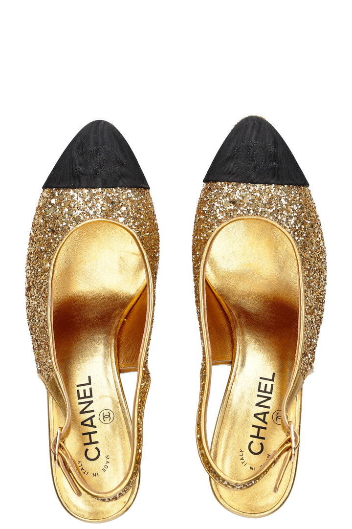 CHANEL Platform Slingbacks