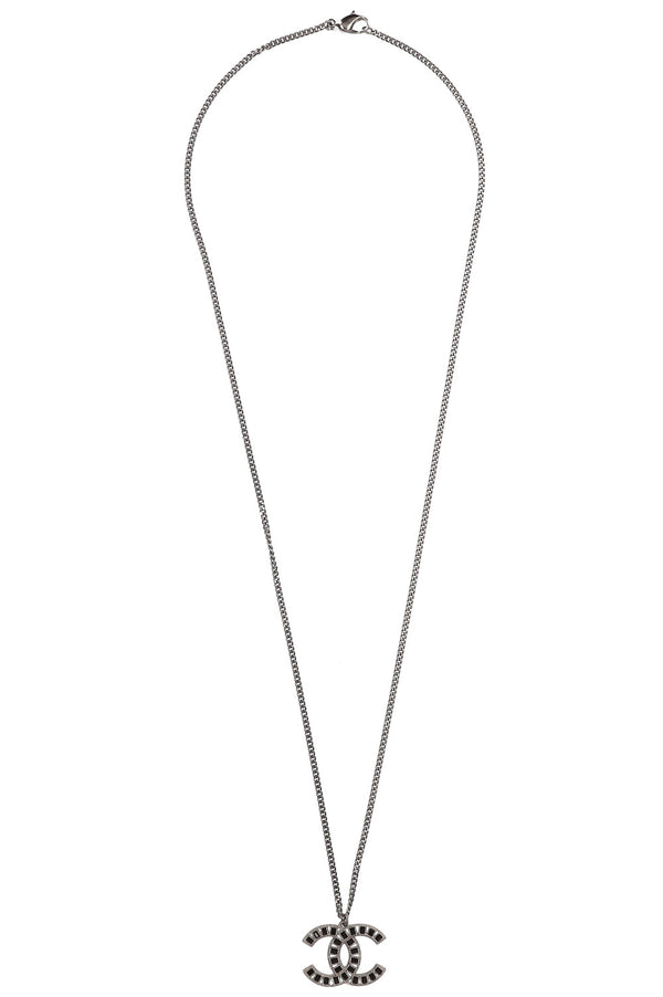 CHANEL CC Necklace 09P Black