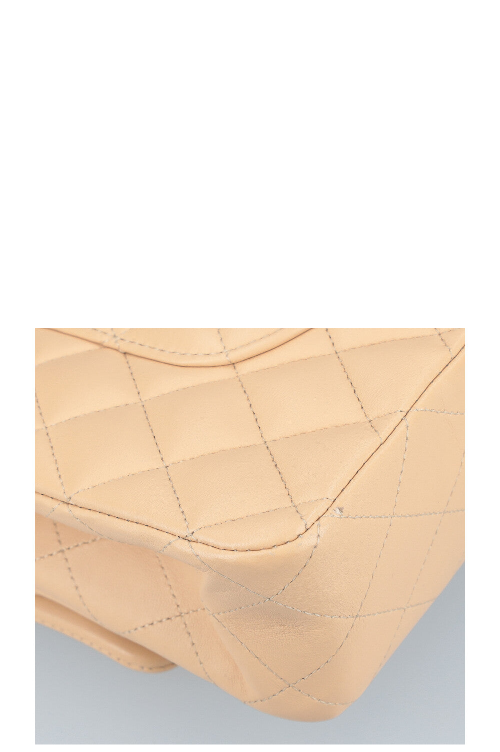 CHANEL Sac à Double Rabat Moyen Beige 2019