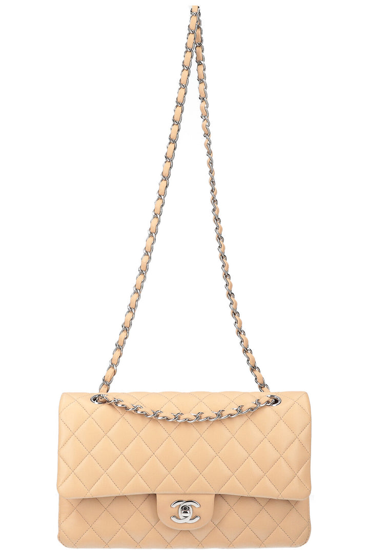 Chanel Double Flap Bag Medium Beige 2019