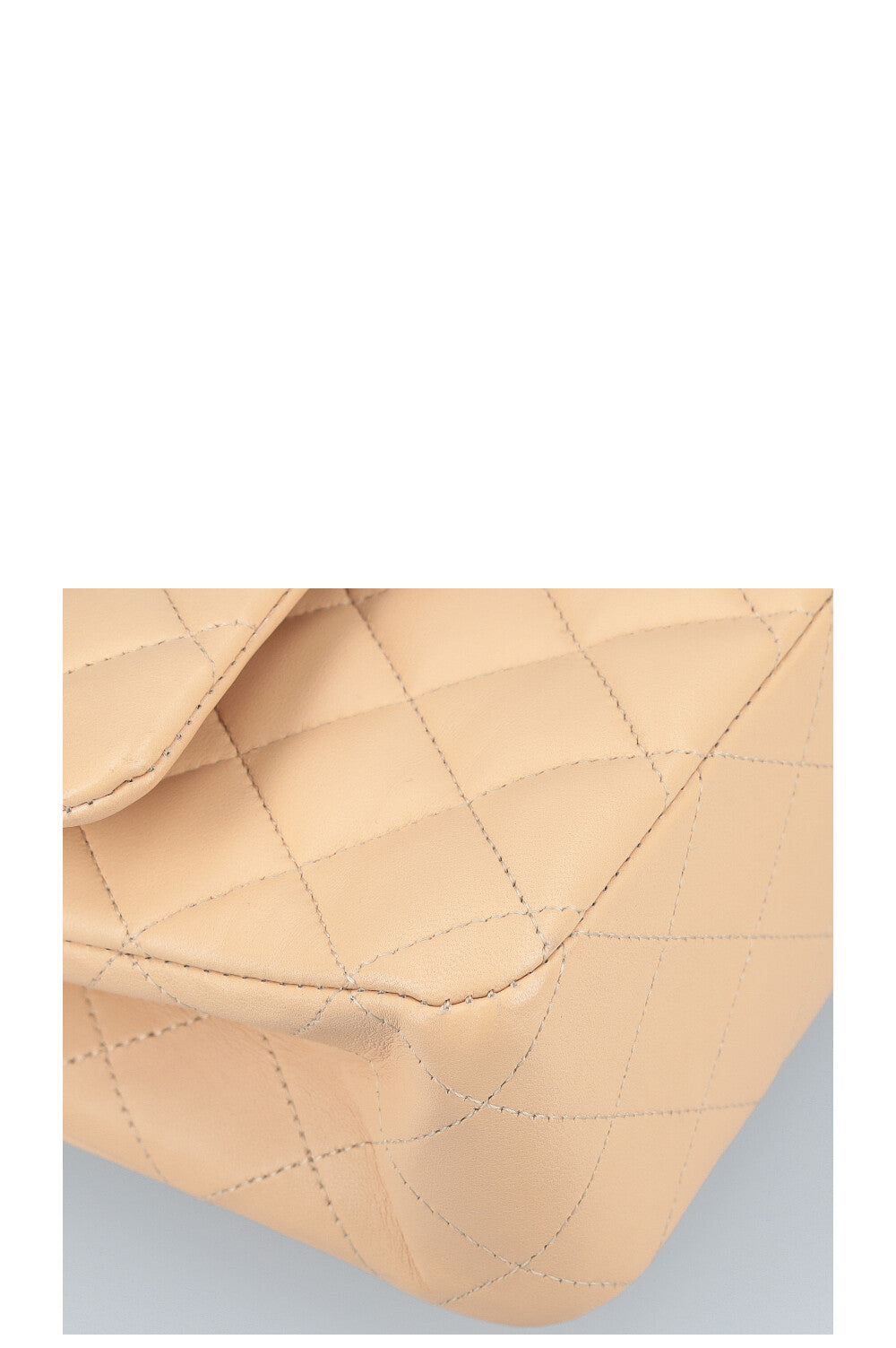 CHANEL Sac à Double Rabat Moyen Beige 2019