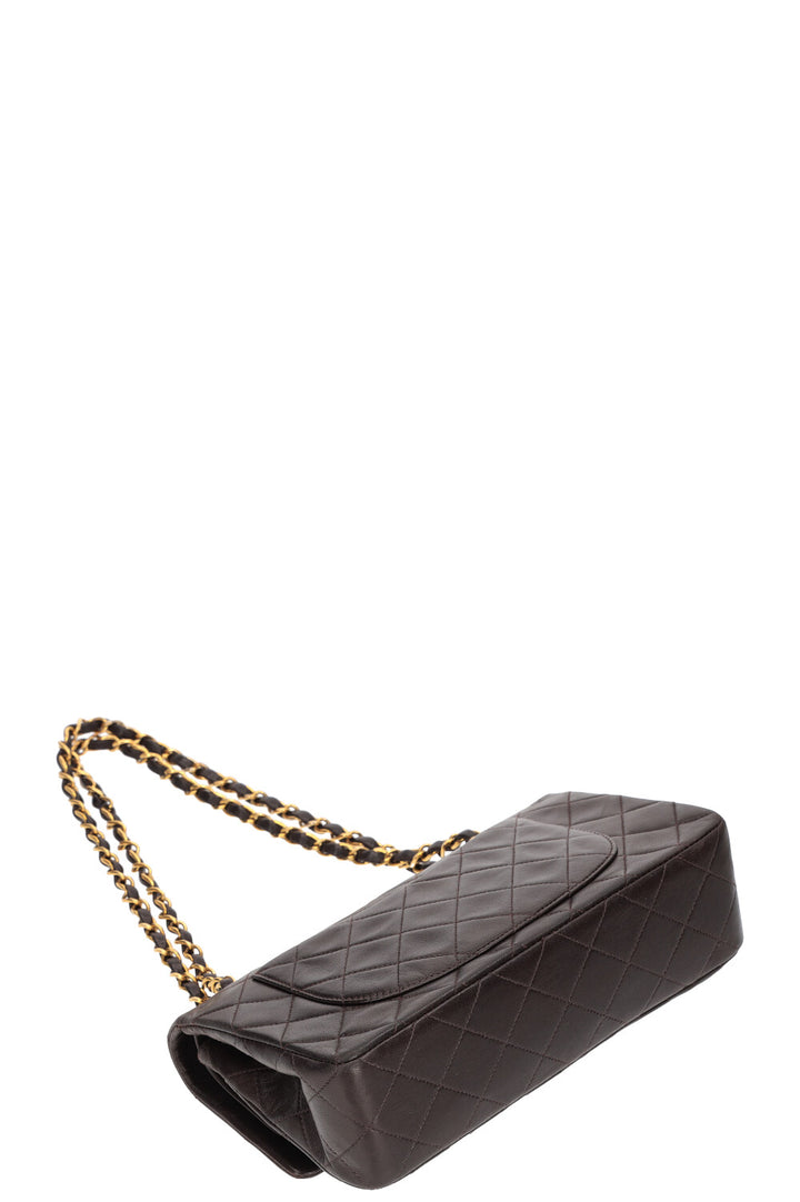 CHANEL Small Double Flap Bag Brown