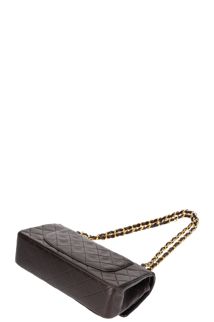 CHANEL Small Double Flap Bag Brown