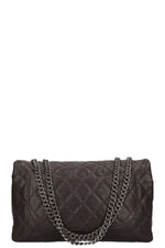 CHANEL 2.55 Single Flap Bag Caviar Brown