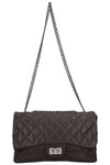CHANEL 2.55 Single Flap Bag Caviar Brown