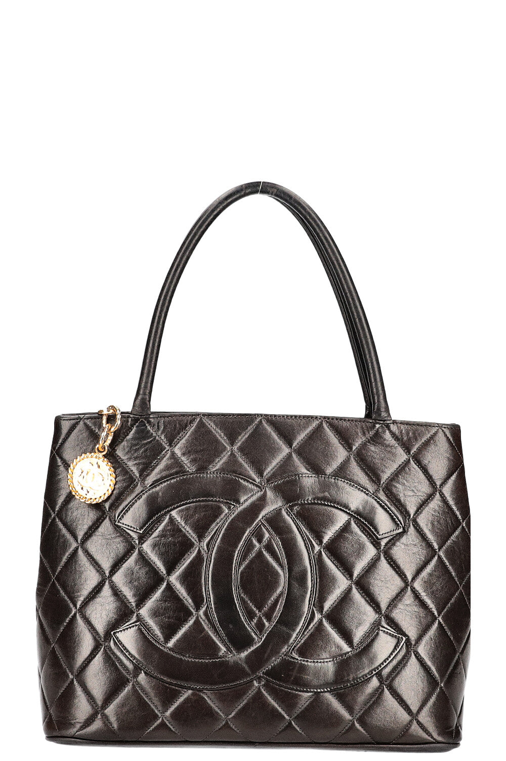 CHANEL Medaillon Tote Bag Black