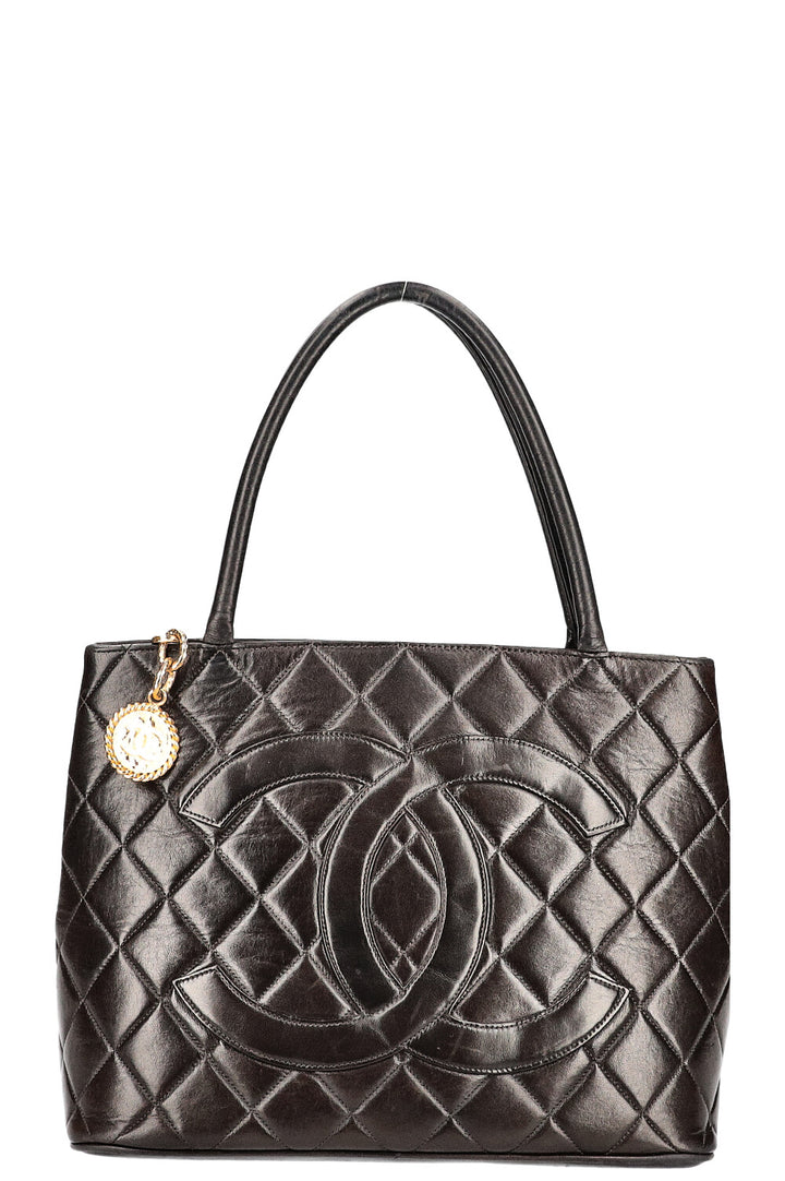 CHANEL Medallion Tote Bag Black