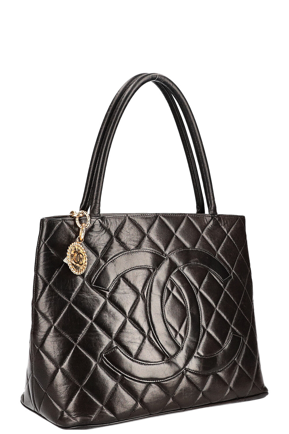 CHANEL Medallion Tote Bag Black