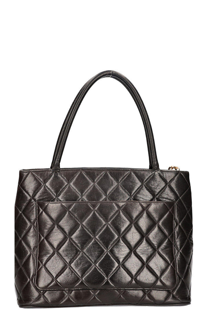 CHANEL Medaillon Tote Bag Black