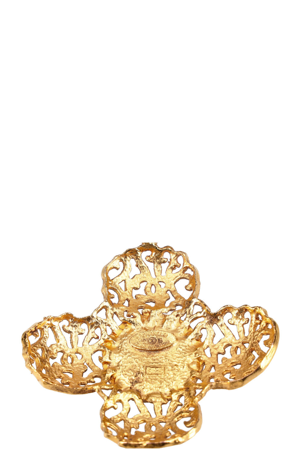 CHANEL Clover Necklace Gold Collection 25