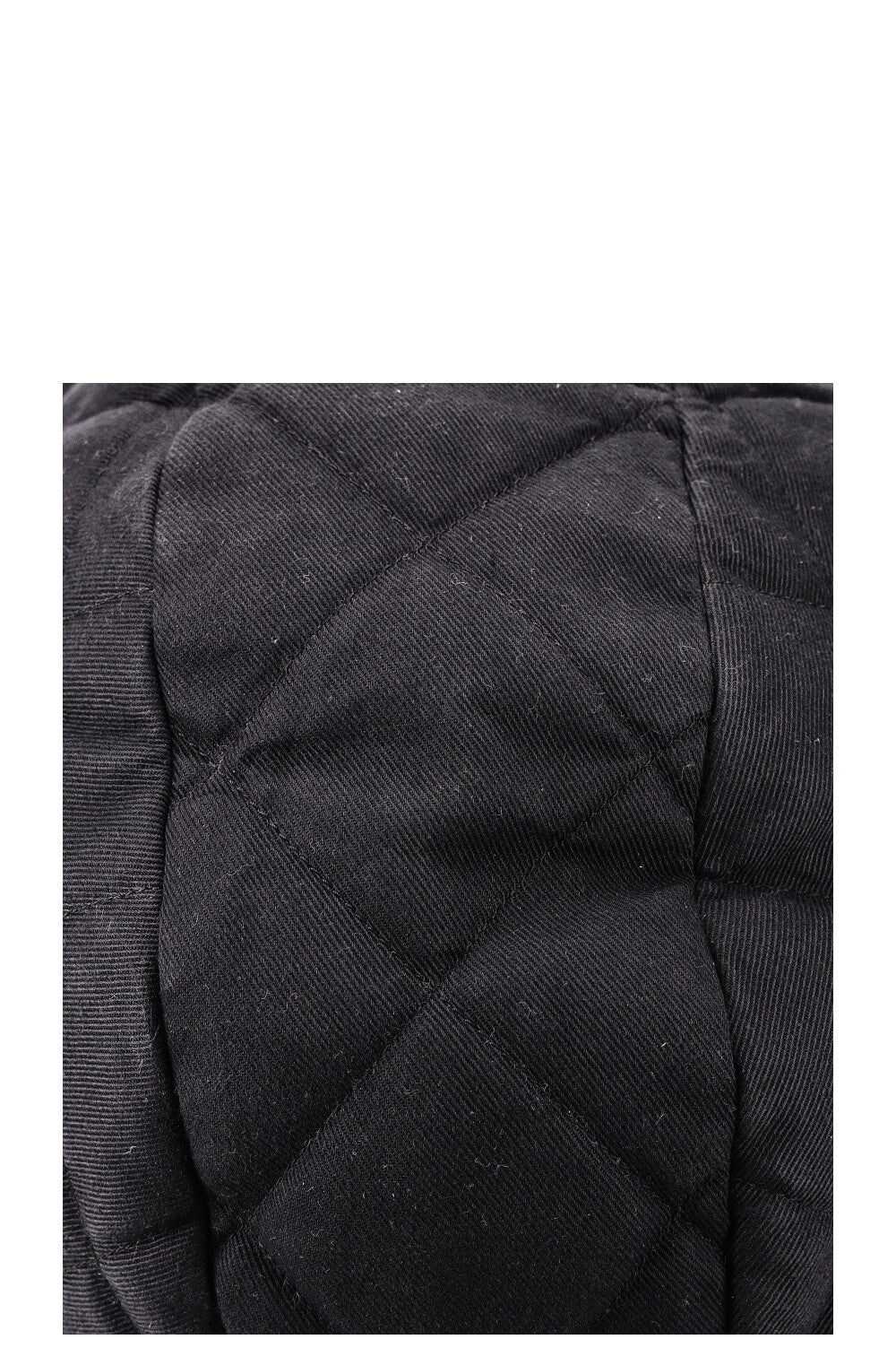 CHANEL Chain Ring Hobo Bag Quilted Jersey Anthracite