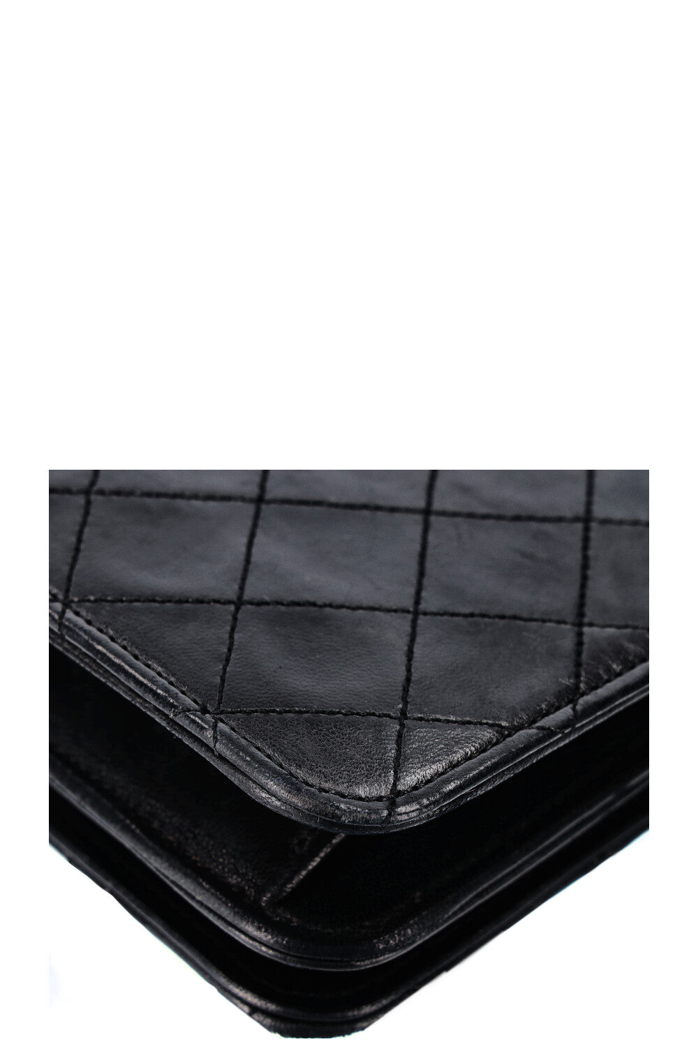 CHANEL Vintage Mini sac à rabat complet Noir