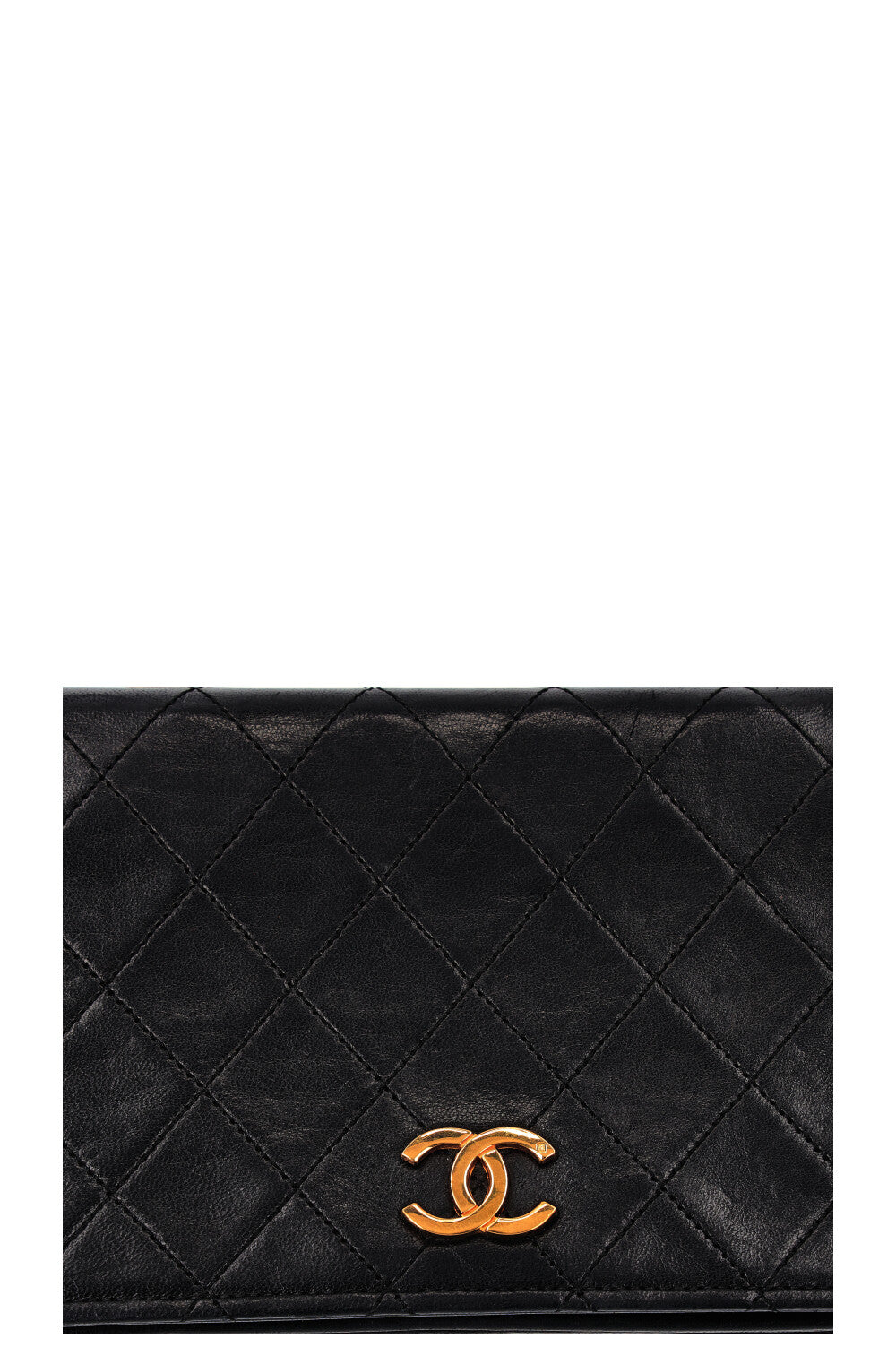 CHANEL Vintage Mini sac à rabat complet Noir
