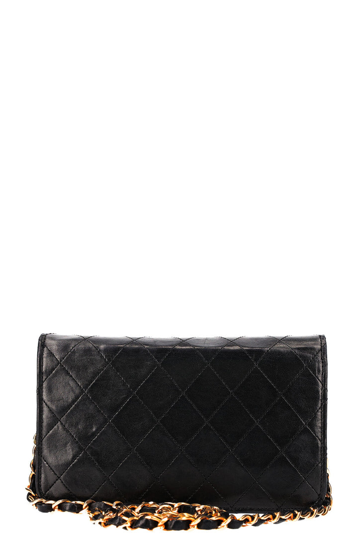 CHANEL Vintage Mini sac à rabat complet Noir