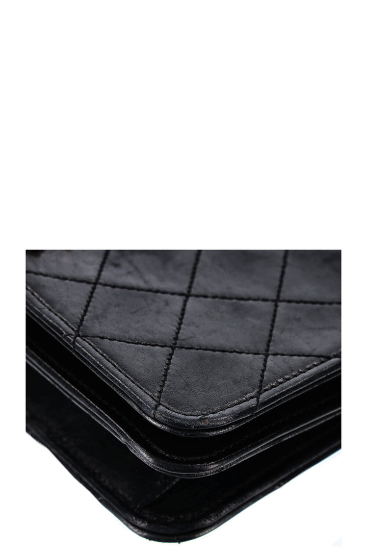 CHANEL Vintage Mini sac à rabat complet Noir