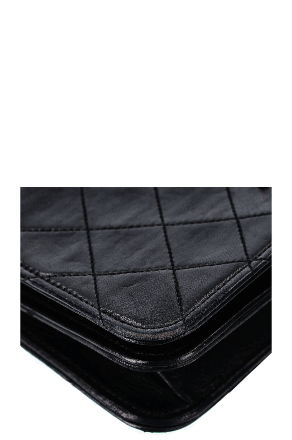 CHANEL Vintage Mini sac à rabat complet Noir