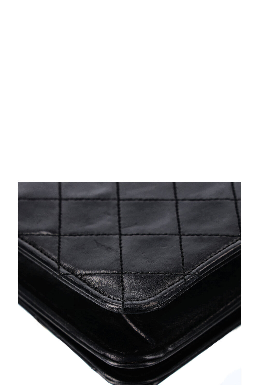 CHANEL Vintage Mini sac à rabat complet Noir