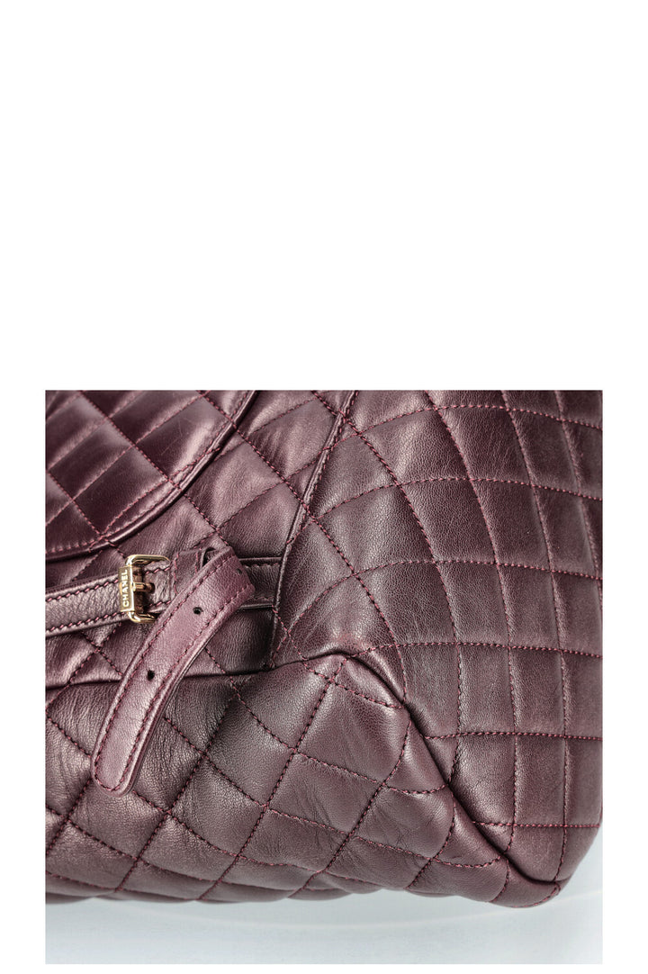CHANEL Urban Spirit Backpack Aubergine