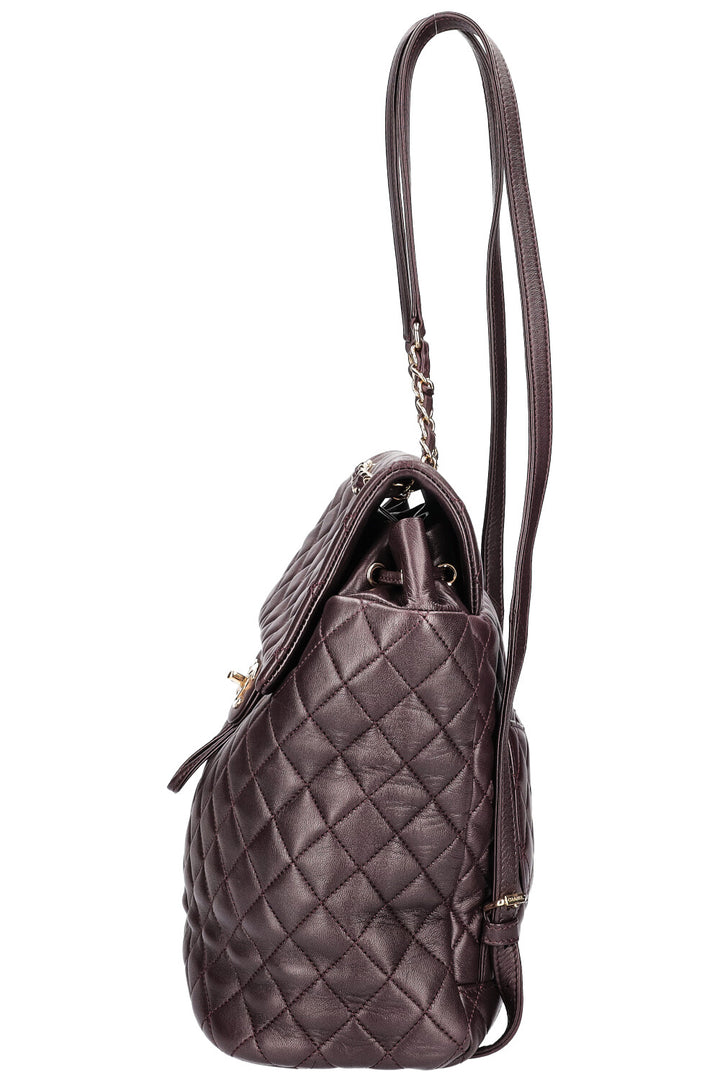 CHANEL Urban Spirit Backpack Aubergine